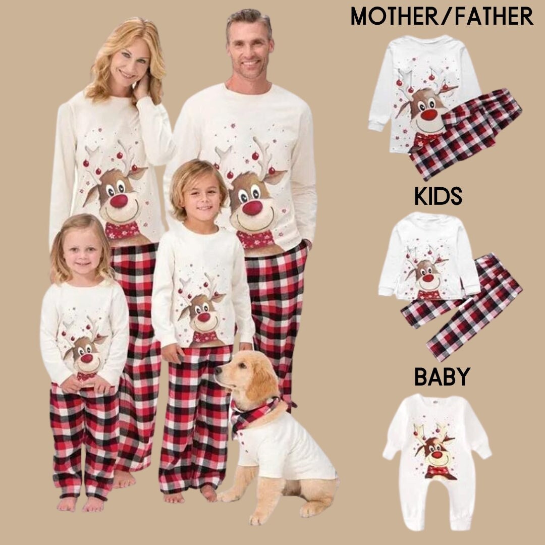 2023 Christmas Pajamas Family Matching Outfits Father Mother &