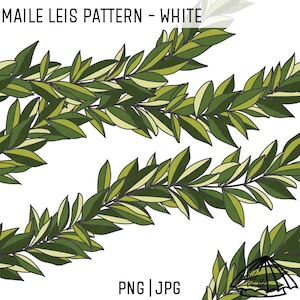 May include: A seamless pattern featuring a garland of green leaves with white undersides. The leaves are arranged in a repeating pattern, creating a natural and organic look. The background is white.
