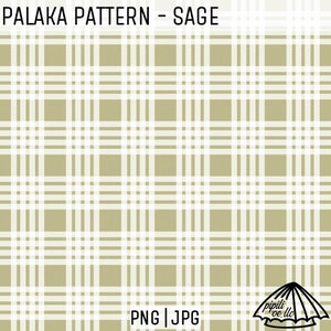 May include: A seamless pattern featuring a sage green and white plaid design. The pattern is perfect for use in digital and physical projects.