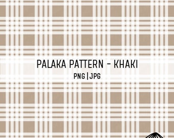 Palaka Pattern - Khaki - Palaka Repeating Pattern - Palaka Seamless PNG - Palaka Design for Sublimation - Palaka Background Seamless PNG