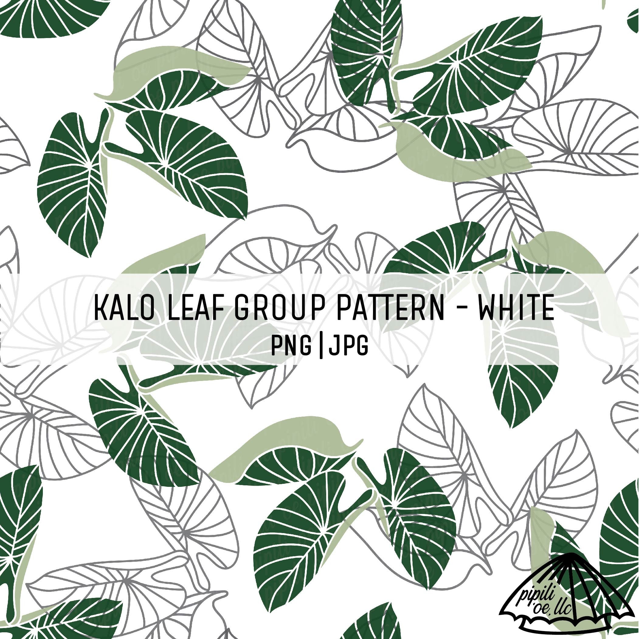 nafu-taro様 オーダーページ Kalo Leaf Group Pattern - Nature - Taro Leaf Pattern - Hawaiian