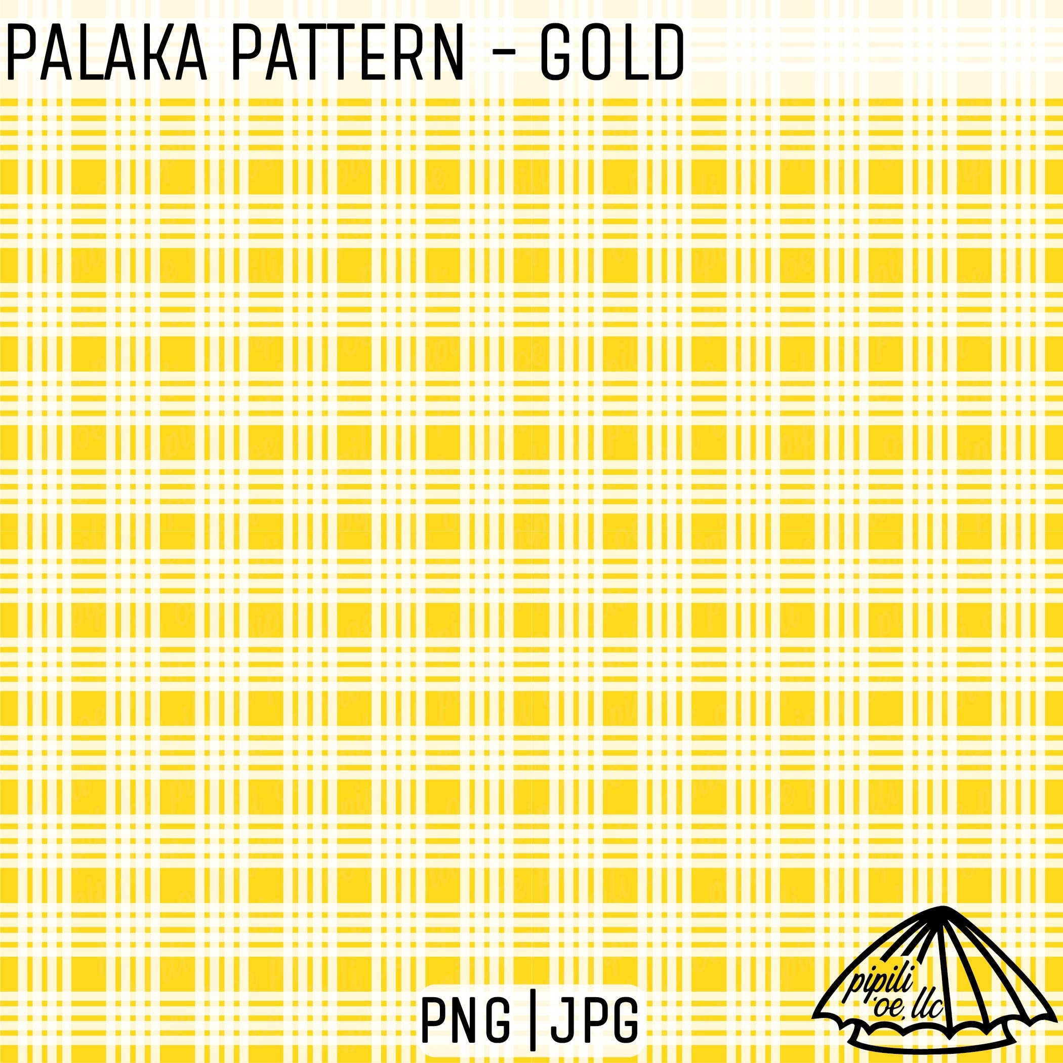 Palaka Pattern - Gold - Hawaii Repeating Pattern - Palaka Seamless PNG ...