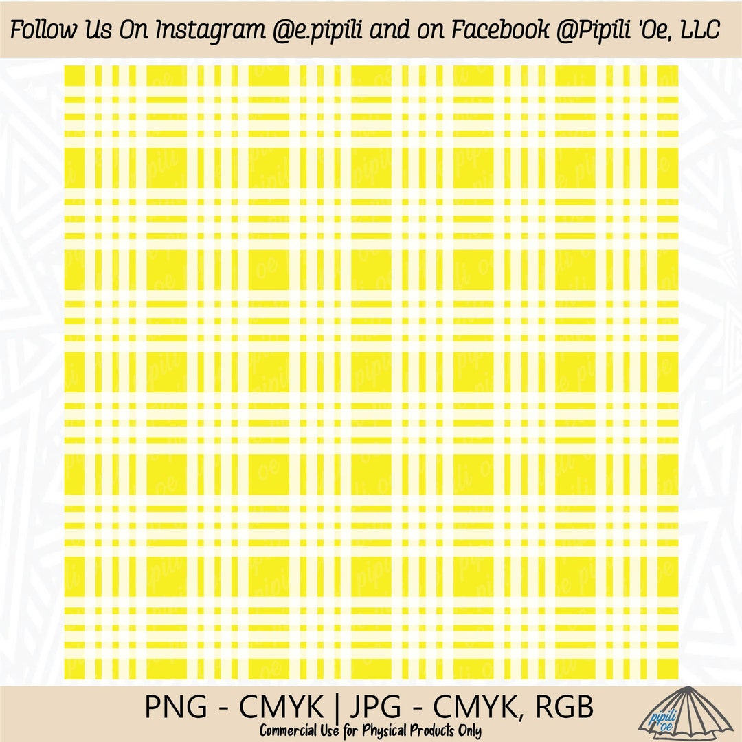 Palaka Pattern Line Palaka Pattern - Yellow - Palaka Repeating Pattern - Palaka Seamless ...