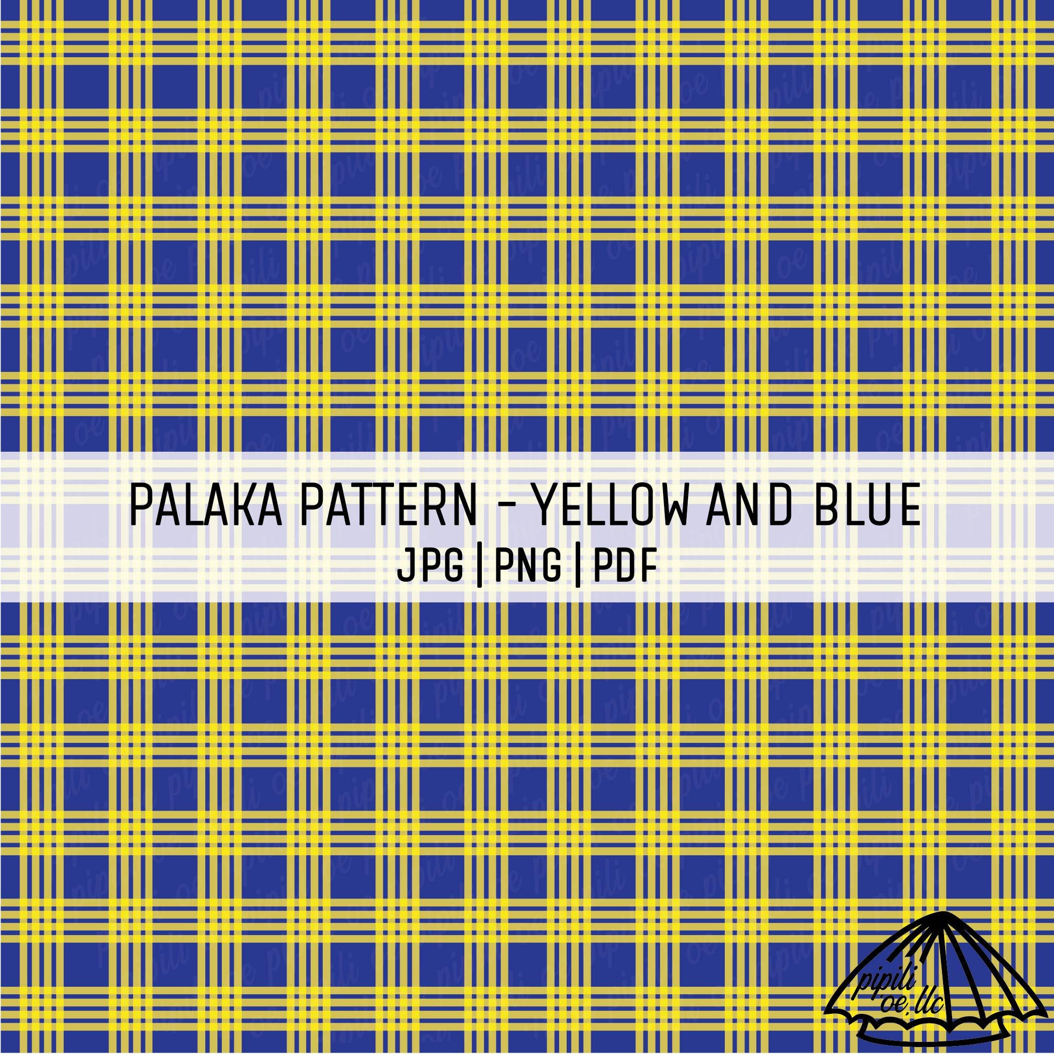 Palaka Pattern Line Palaka Pattern - Yellow and Blue - Palaka Repeating Pattern - Palaka ...