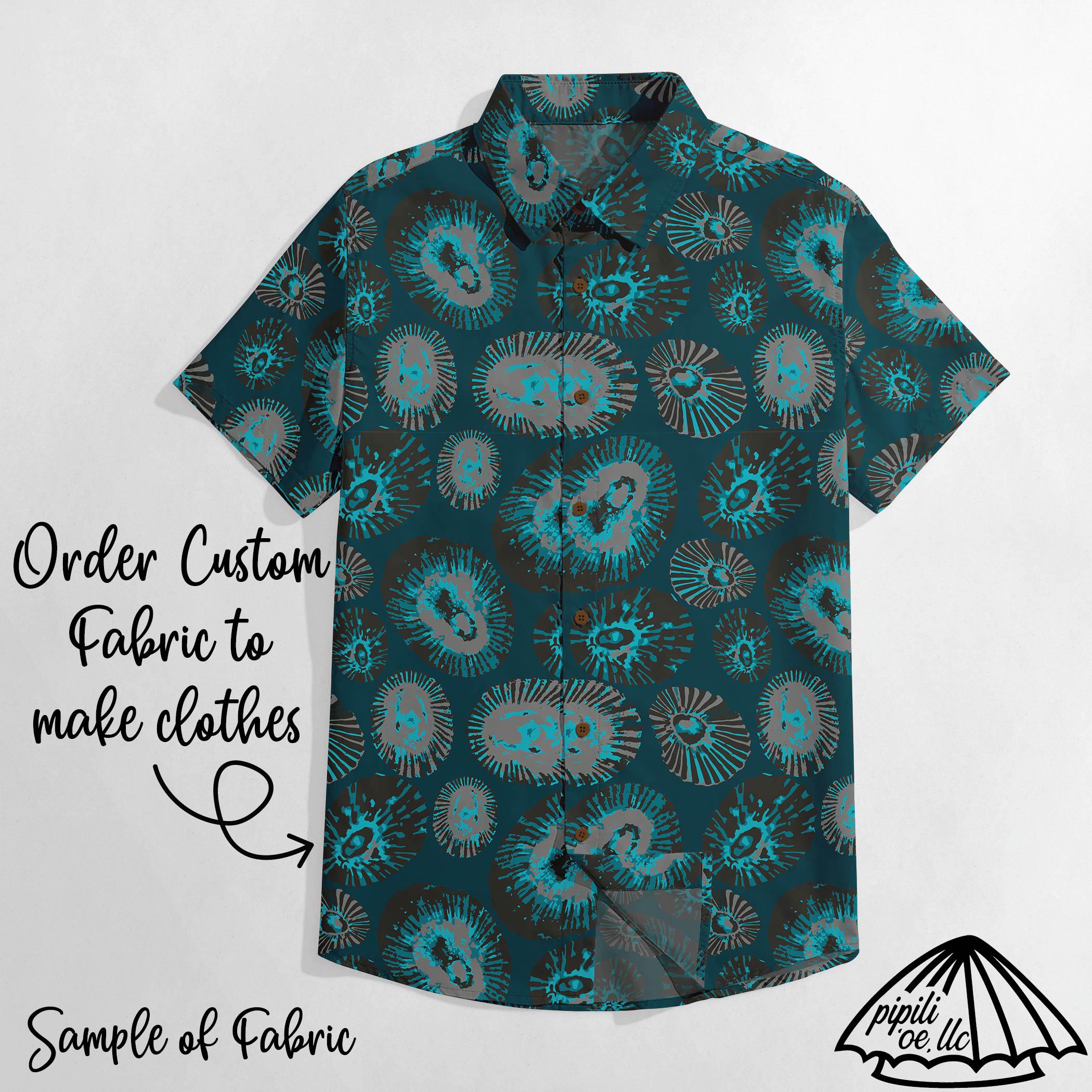 Shell Pattern Teal Opihi Shell Pattern - Dark Teal - Hawaiian Shell Pattern - Shell ...