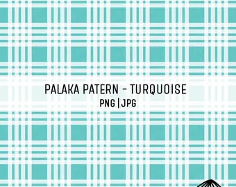 Palaka-patroon - turkoois - Palaka herhalend patroon - Palaka naadloos patroon PNG - Palaka-ontwerp voor sublimatie - Palaka herhalen JPG
