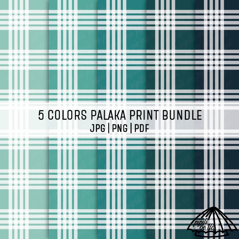 Palaka Pattern Line Palaka Pattern - Teal Color Palette - Repeated Pattern - Pattern Bundle ...