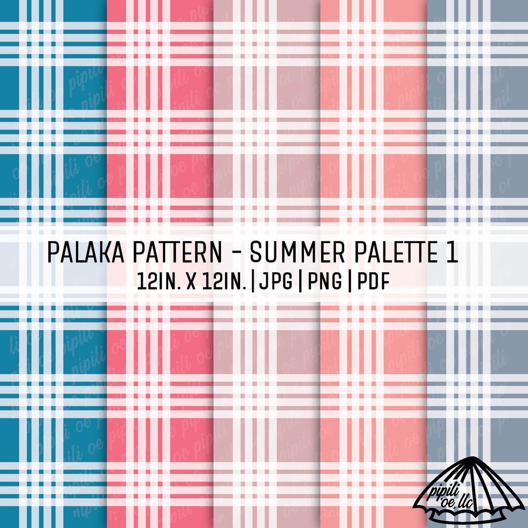 Palaka Pattern Line Palaka Pattern - Summer Color Palette - Repeated Pattern - Pattern ...