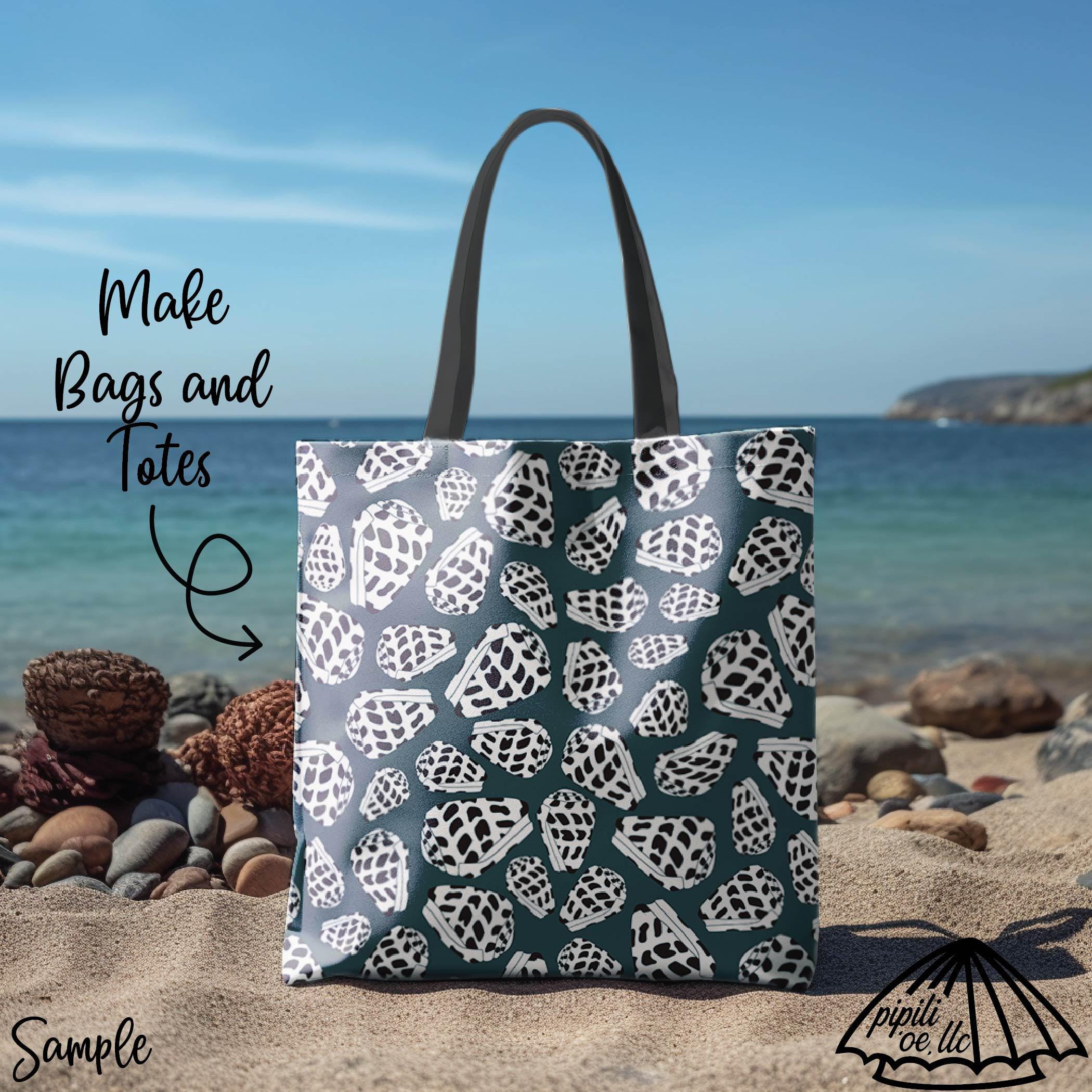 Hebrew Shell Pattern - Dark Teal - Hawaii Shell Pattern - Fabric ...