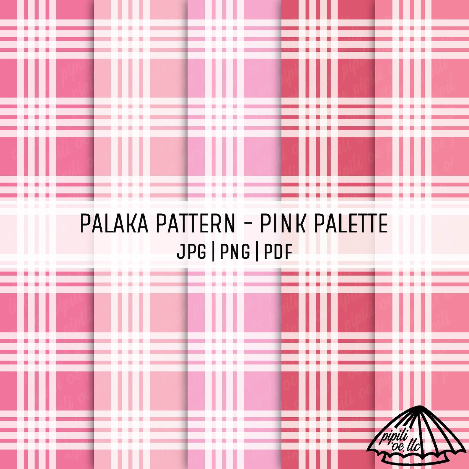 Palaka Pattern - Pink Color Palette - Repeated Pattern - Pattern Bundle ...