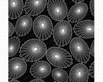 Opihi Pattern - Black - Opihi Seamless Repeating Pattern - Hawaii Ocean Pattern - Digital Download - Opihi Shell Seamless PNG - Hawaii JPG