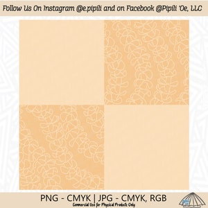 Puakenikeni Lei Checkered Repeat Pattern - Puakenikeni Lei Seamless Pattern - Puakenikeni Lei PNG - Digital Download - Hawaii Pattern JPG