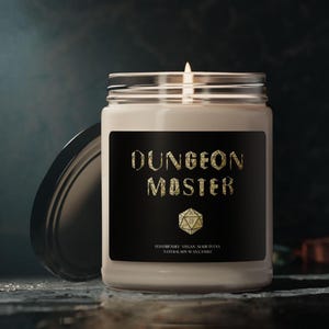 Custom DnD Player Gifts DnD Candle Dungeons Dice Dragons DM Group DnD Gamer Gift for Dad Husband Boyfriend Mom Wife Girlfriend RPG player