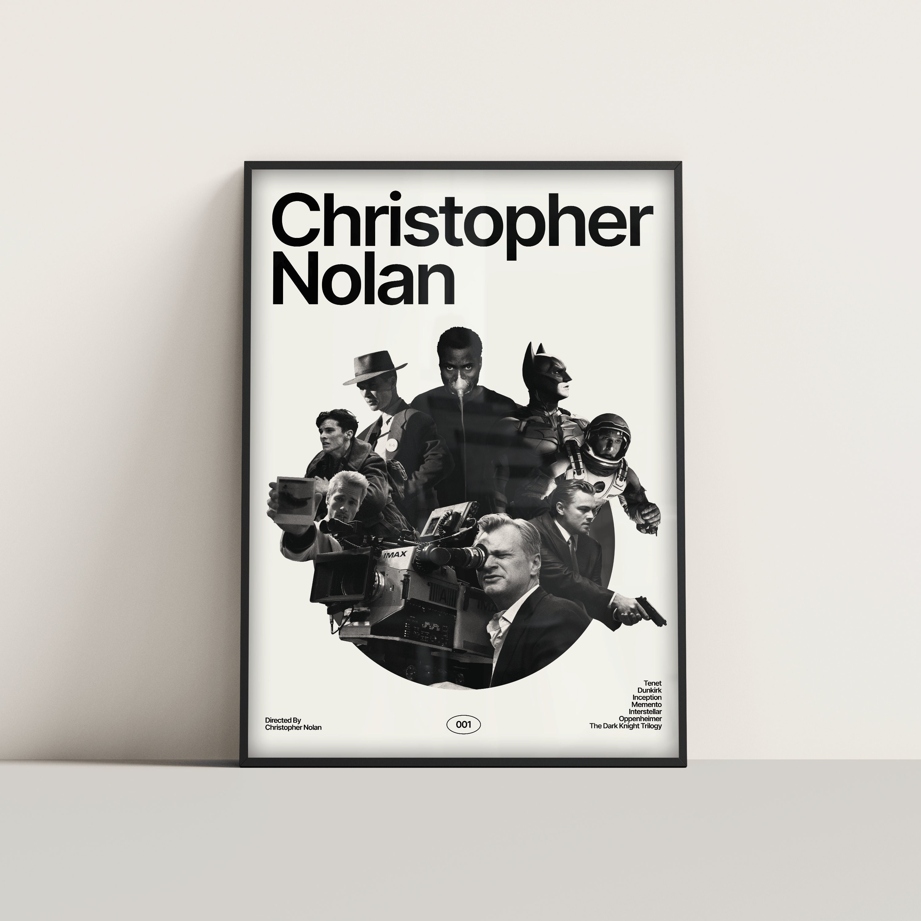 Christopher Nolan Wall Art Cinema Poster Tenet Dunkirk Memento Christopher Nolan Wall Art Cinema Poster Tenet Dunkirk Memento