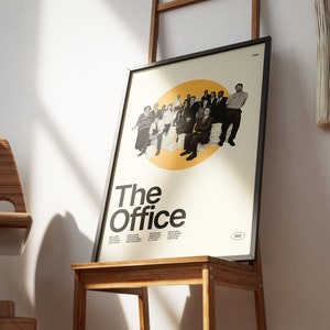 The Office TV Show Poster, The Office Wall Art | Digital & Print | Living Room, Bedroom, Desk-space, Dorm | Mid Century Art Home Décor.