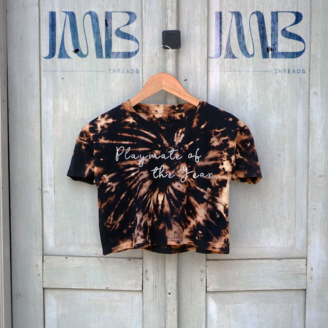 Playmate of the Year Tie Dye Crop Top Etsy