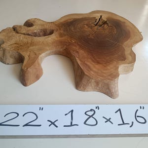 22&quot; Olive Wood Slab, Unfinished olive wood silice, Raw wood for diy, Olive wood slice for wood arts, Live Edge olive wood for home decor