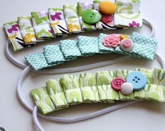 Adorabili fiocchi per capelli in tessuto: accessori affascinanti per un look elegante