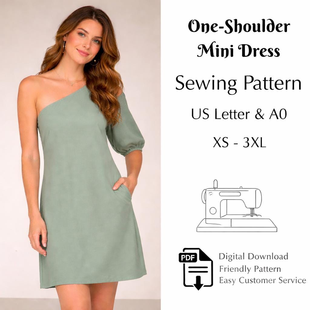 Asymmetrical Dress Pattern - Etsy Canada
