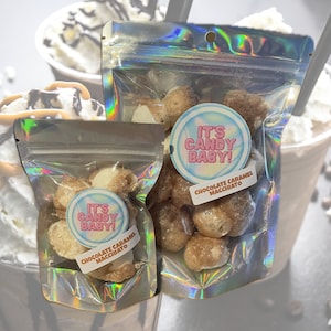 Caramel Macchiato Freeze Dried Taffy, Coffee Lover Candy, Crunchy Dessert Treat