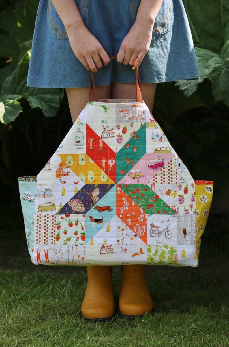 Nellie Tote Bag Sewing Pattern: XL & Jumbo Sizes (digital Download) - Etsy