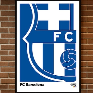Pôster do FC Barcelona, Presentes de Futebol, Pôster Esportivo, Pôster de Futebol, Arte de Parede de Futebol, FC Barcelona, Arte do Barcelona, Pôster do Barcelona