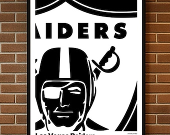 Las Vegas Raiders Poster, Football Gifts, Sports Poster, Football Poster, Football Art, Las Vegas Raiders, Las Vegas Raiders Art, Raiders