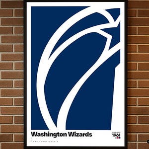 Washington Wizards, Basketball Gifts, Sports Poster, Basketball Poster, Basketball Wall Art, Washington Wizards Art, Wizards Poster