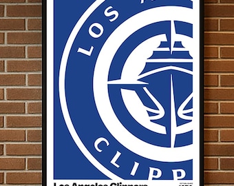 LA Clippers, Basketball Gifts, Sports Poster, Basketball Poster, Basketball Wall Art, LA Clippers poster, Los Angeles Clippers, Clippers