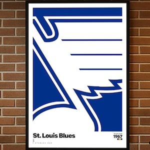 Pôster do St. Louis Blues, Presentes de Hóquei, Pôster Esportivo, Pôster de Hóquei, Arte de Parede de Hóquei, St. Louis Blues, Arte do St. Louis Blues