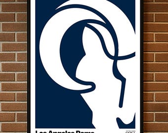 Los Angeles Rams Poster, Football Gifts, Sports Poster, Football Poster, Football Art, Los Angeles Rams, Los Angeles Rams Art
