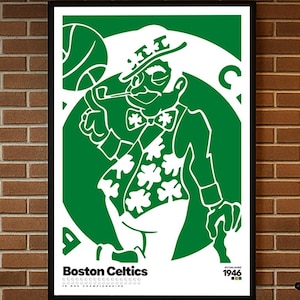 Boston Celtics, Basketball Geschenke, Sport Poster, Basketball Poster, Basketball Wandkunst, Boston Celtics Kunst