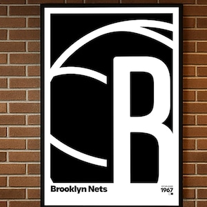 Brooklyn Nets, Basketball Gifts, Sports Poster, Basketball Poster, Basketball Wall Art, Brooklyn Nets Art, Brooklyn Nets Gift