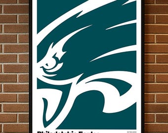 Póster de los Philadelphia Eagles, regalos de fútbol, póster deportivo, póster de fútbol, arte de fútbol, Philadelphia Eagles, arte de los Philadelphia Eagles