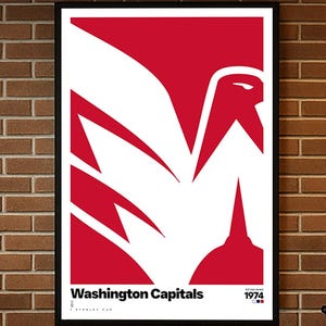 Washington Capitals Poster, Hockey Gifts, Sports Poster, Hockey Poster, Hockey Wall Art, Washington Capitals, Washington Capitals Art, Caps