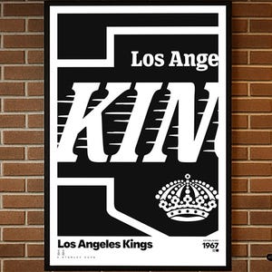LA Kings Poster, Hockey Gifts, Sports Poster, Hockey Poster, Hockey Wall Art, LA Kings, LA Kings Art