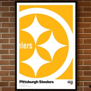 Pittsburgh Steelers Poster, Football Gifts, Sports Poster, Football Poster, Football Art, Pittsburgh Steelers, Pittsburgh Steelers Art, NFL
