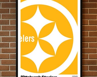 Póster de los Pittsburgh Steelers, regalos de fútbol americano, póster deportivo, póster de fútbol americano, arte de fútbol americano, Pittsburgh Steelers, arte de los Pittsburgh Steelers, NFL