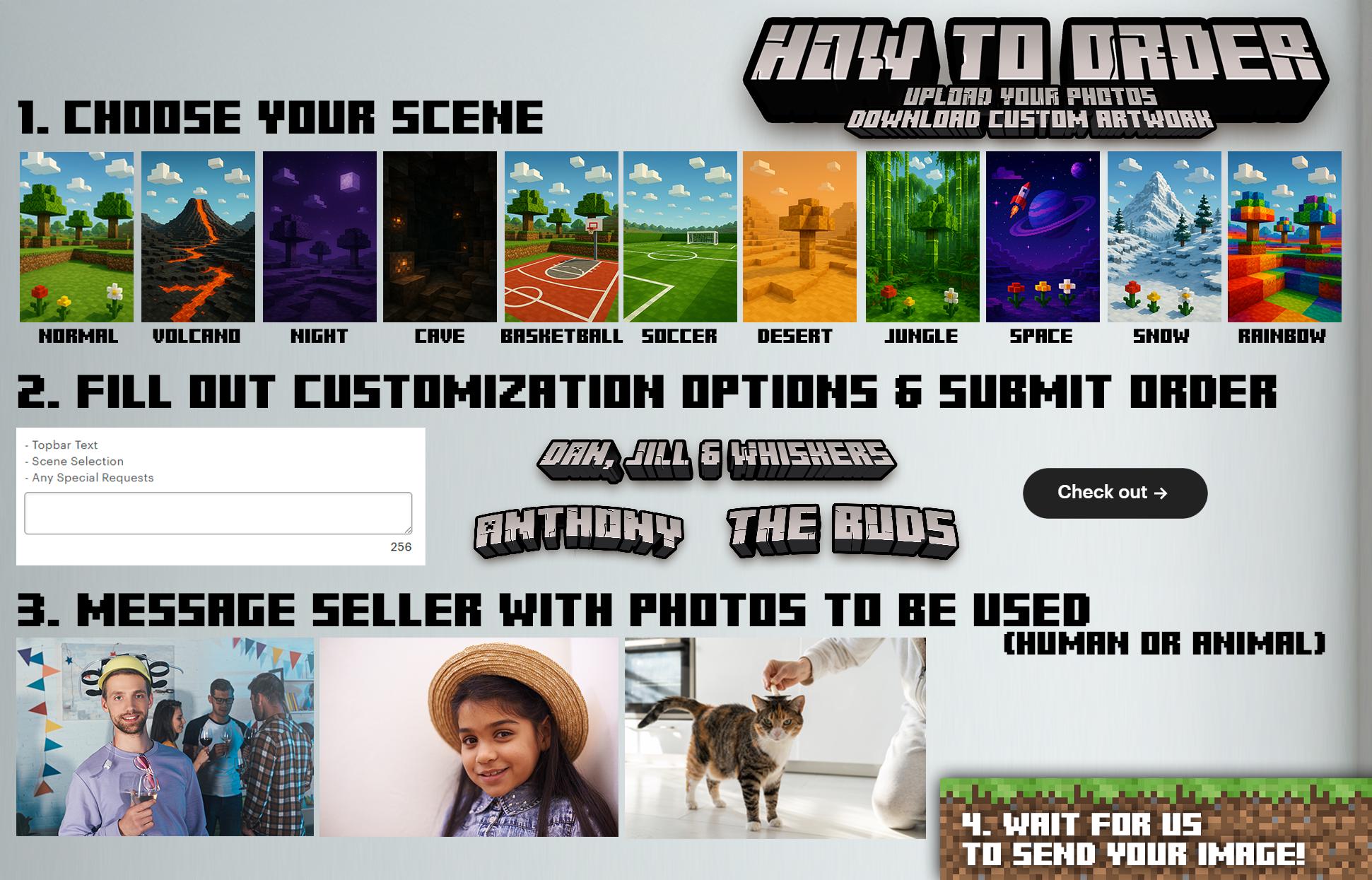 Custom Pixelated Portrait (Digital File)