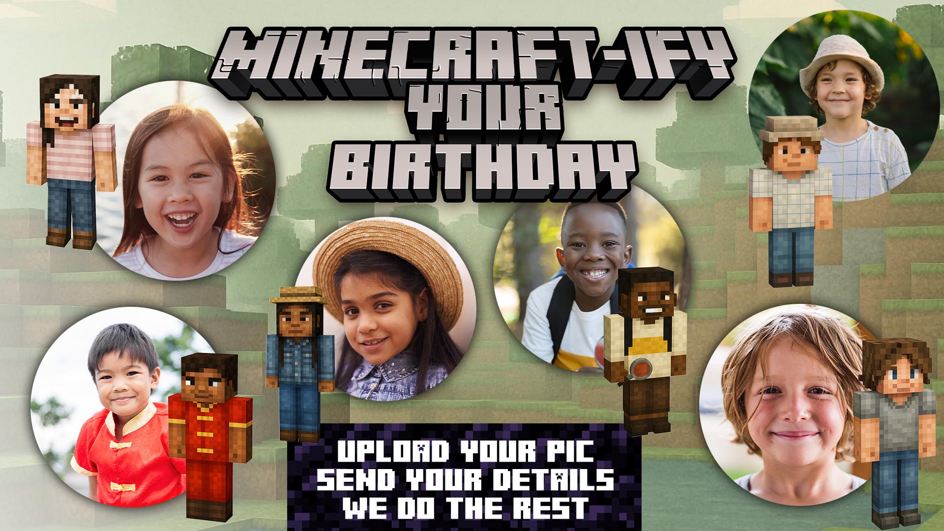 Minecraft Custom Birthday Invite