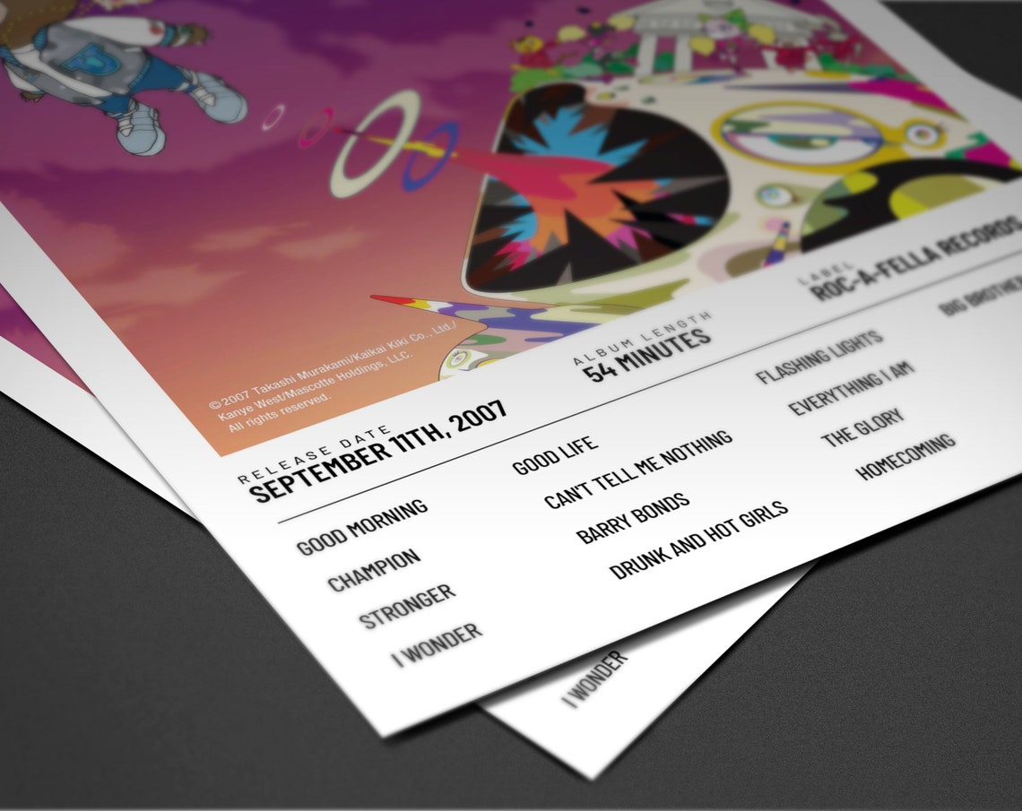 Gradutation Yeezy Kanye West Poster, Graduation Album, Kanye Gifts, Kanye West Poster ...