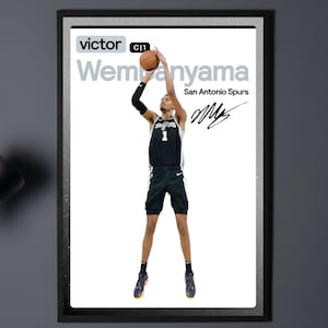 Victor Wembanyama, San Antonio Spurs, Basketball Geschenke, Sport Poster, Basketball Player Poster, Basketball Wandkunst, Spurs