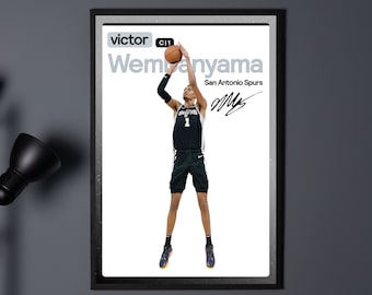Victor Wembanyama, San Antonio Spurs, Basketball Gifts, Sports Poster, Basketball Player Poster, Basketball Wall Art, Spurs