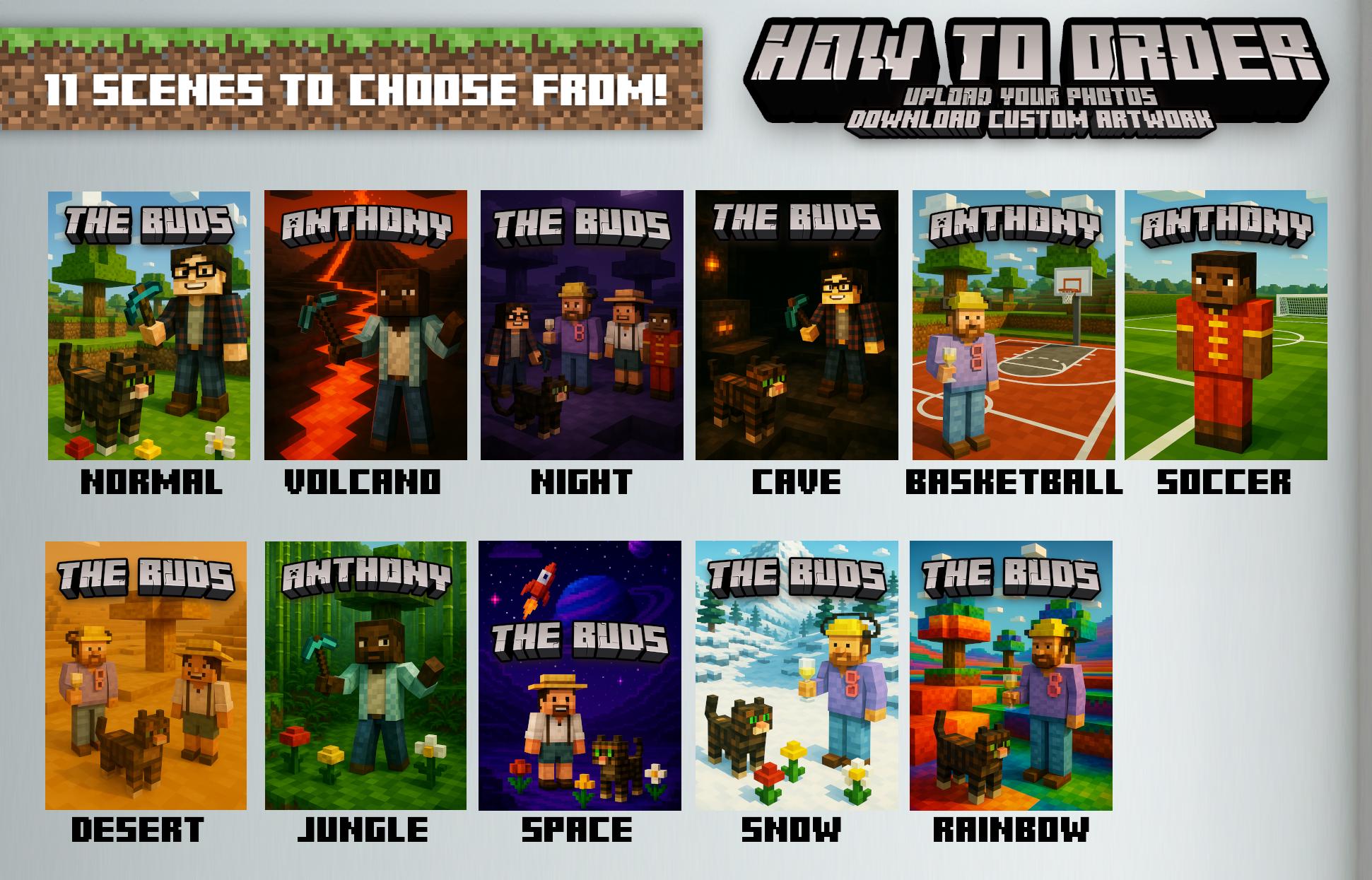 Custom Pixelated Portrait (Digital File)