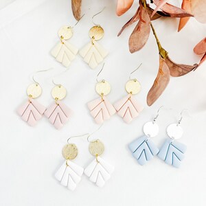 Clay outlet earrings etsy