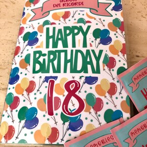 Album di figurine tema compleanno party