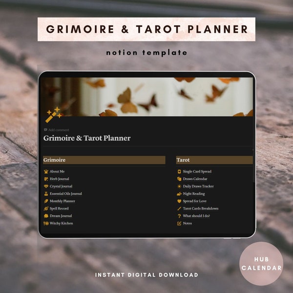 Digital Grimoire Template Etsy