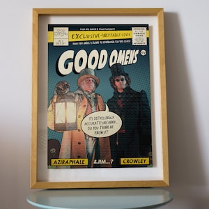 Good Omens Comic Book Design - 50x70 Poster Art