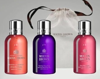 Molton Brown Ladies Shower & Bath Gel Gift Set and Gift Bag (300ml)