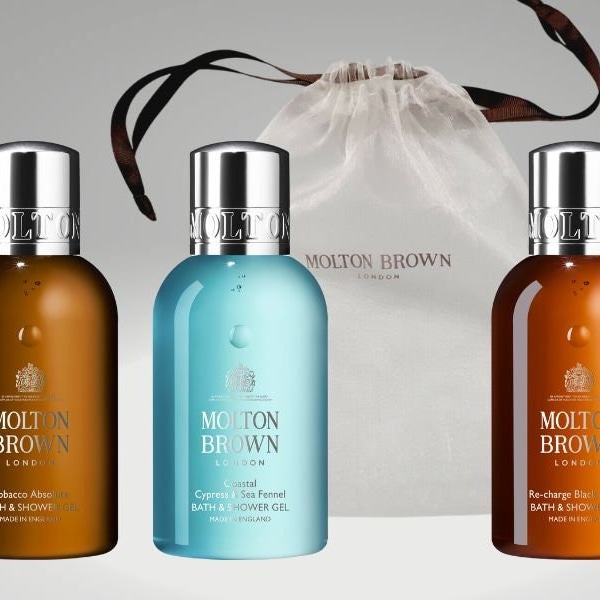 Molton Brown Men's Bath & Shower Gel Gift Set and Gift Bag (300ml)